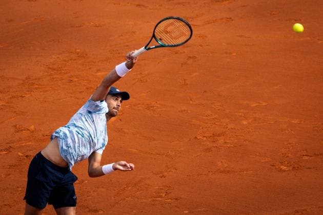 Benjamin Bonzi of France during their match of day one of the Barcelona Open Banc Sabadell at Real Club De Tenis Barcelona, Spain (Judit Cartiel SPP) Copyright: xJuditxCartiel SPPx spp-en-JuCa-JUCA0395