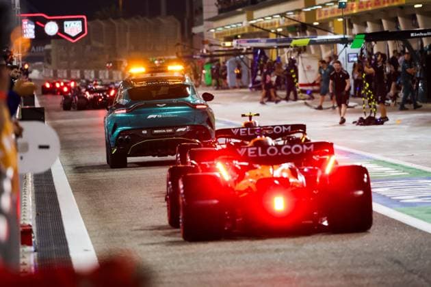 F1 - BAHRAIN GRAND PRIX 2025 FIA Aston Martin DBX707 Medical Car during the Formula 1 Gulf Bahrain Grand Prix 2025, 4th round of the 2025 FIA Formula One World Championship, WM, Weltmeisterschaft from April 11 to 13, 2025 on the Bahrain International Circuit, in Sakhir, Bahrain -  Copyright: xFLORENTxGOODENx