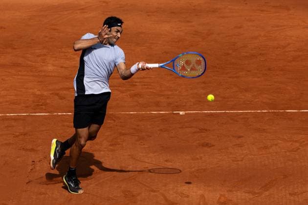 Daniel Rincon of Spain during his match against Benjamin Bonzi of France on day one of the Barcelona Open Banc Sabadell at Real Club De Tenis Barcelona, Spain (Judit Cartiel SPP) Copyright: xJuditxCartiel SPPx spp-en-JuCa-JUCA1368