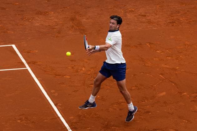 Cameron Norrie of Great Britain during their match of day one of the Barcelona Open Banc Sabadell at Real Club De Tenis Barcelona, Spain (Judit Cartiel SPP) Copyright: xJuditxCartiel SPPx spp-en-JuCa-JUCA1959