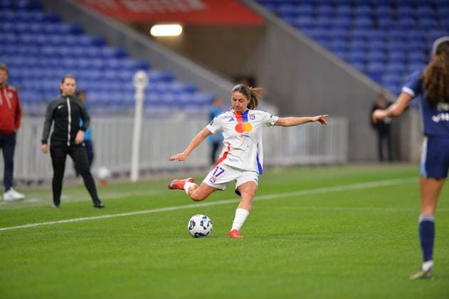 FOOTBALL FEMININ : Lyon vs Paris FC - Arkema Premier League - 12 04 2025 Danielle Van De Donk from OL  Copyright: xcyrilxlestagex