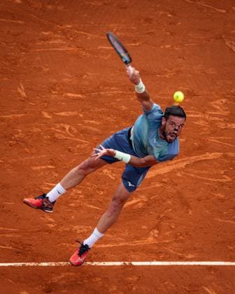 Damir Dzumhur of Bosnia during their match of day one of the Barcelona Open Banc Sabadell at Real Club De Tenis Barcelona, Spain (Judit Cartiel SPP) Copyright: xJuditxCartiel SPPx spp-en-JuCa-JUCA2565