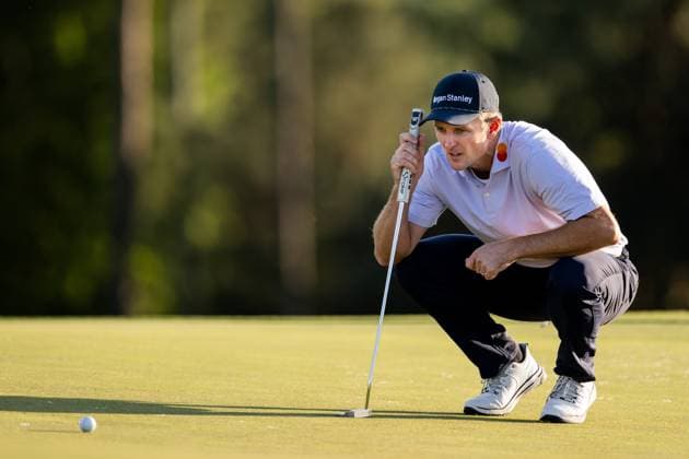 250412 Justin Rose of England during the third round of the 2025 Masters Golf Tournament on April 12, 2025 in Augusta Photo Petter Arvidson BILDBYRAN kod PA PA1009 bbeng golf masters the masters augusta us masters  Copyright: PETTERxARVIDSON BB250412PA133