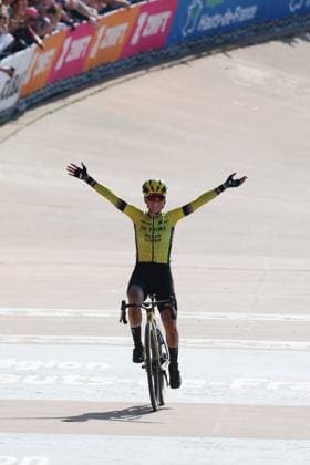CYCLISME : Paris-Roubaix Femmes - 12 04 2025 Pauline FERRAND-PREVOT vainqueure du Paris-Roubaix Femmes by Zwift, le 12 avril 2025 - photo Laurent Sanson PsnewZ  Copyright: xLaurentxSANSONx xPsnewZx