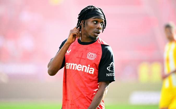 Football, Bundesliga, Germany, Men, Season 2024 2025, Matchday 29, BayArena Leverkusen Bayer Leverkusen FC Union Berlin 0 0 Jeremie Frimpong LEV Action, Single image