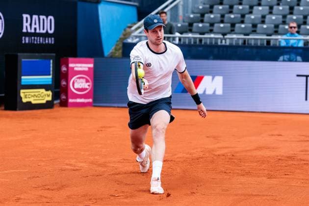 BMW Open Munich ATP 500 13 04 2025 Botic Van De Zandschulp Netherlands in match against Learner Tien USA BMW Open by Bitpanda Munich ATP 500 Day 2, Munich, MTTC Iphitos on 13 04 2025 Copyright: xBEAUTIFULxSPORTS Wunderlx