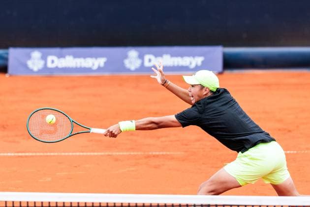 BMW Open Munich ATP 500 13 04 2025 Learner Tien USA in match against Botic Van De Zandschulp Netherlands BMW Open by Bitpanda Munich ATP 500 Day 2, Munich, MTTC Iphitos on 13 04 2025 Copyright: xBEAUTIFULxSPORTS Wunderlx