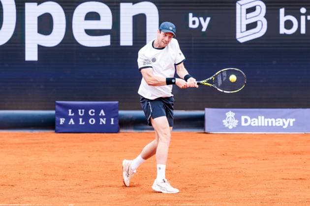BMW Open Munich ATP 500 13 04 2025 Botic Van De Zandschulp Netherlands in match against Learner Tien USA BMW Open by Bitpanda Munich ATP 500 Day 2, Munich, MTTC Iphitos on 13 04 2025 Copyright: xBEAUTIFULxSPORTS Wunderlx