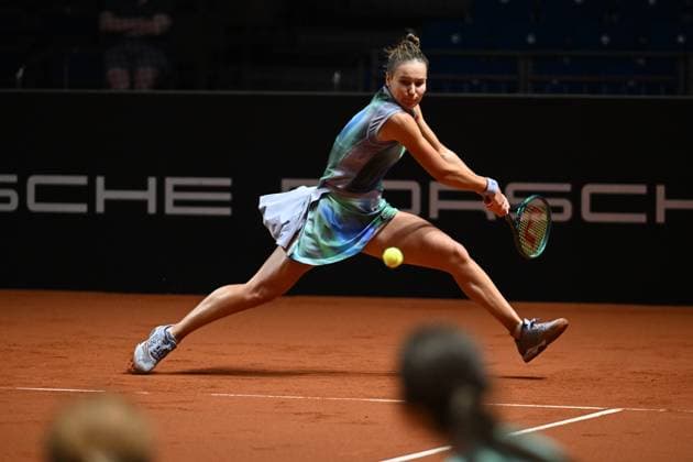Porsche Tennis Grand Prix 2025 in Stuttgart, 12 04 2025 Veronika Kudermetova RUS Porsche Tennis Grand Prix 2025