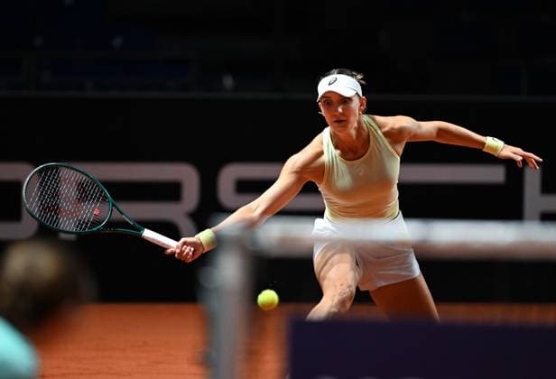 Porsche Tennis Grand Prix 2025 in Stuttgart, 12 04 2025 Rebeka Masarova SUI Porsche Tennis Grand Prix 2025