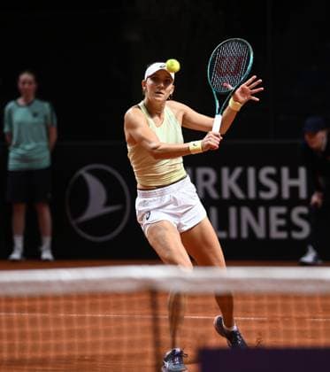 Porsche Tennis Grand Prix 2025 in Stuttgart, 12 04 2025 Rebeka Masarova SUI Porsche Tennis Grand Prix 2025