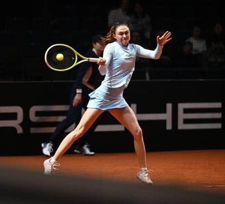 Porsche Tennis Grand Prix 2025 in Stuttgart, 12 04 2025 Aliaksandra Sasnovich RUS Porsche Tennis Grand Prix 2025