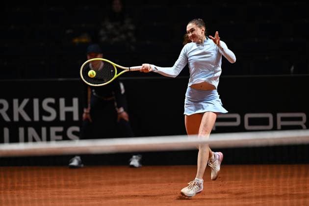 Porsche Tennis Grand Prix 2025 in Stuttgart, 12 04 2025 Aliaksandra Sasnovich RUS Porsche Tennis Grand Prix 2025