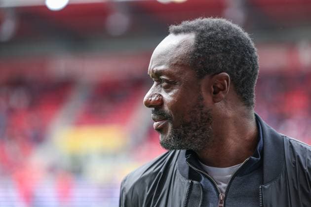 13 04 2025, Football, Season 2024 2025, 2 Bundesliga, 29 Matchday, Jahn Regensburg FC Schalke 04, Squad planner Ben Manga FC Schalke 04 Regenburg Jahn Stadion Bayern Germany xRHR PHOTO TRx Copyright: TimxRehbein RHR-FOTOx RHR-FOTO TR