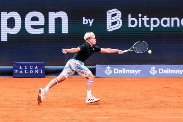 BMW Open Munich ATP 500 13 04 2025 Diego Dedura Palomero Germany in match against Alexander Bublik Kazakhstan BMW Open by Bitpanda Munich ATP 500 Day 2, Munich, MTTC Iphitos on 13 04 2025 Copyright: xBEAUTIFULxSPORTS Wunderlx