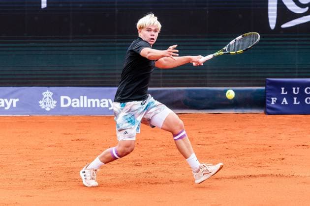 BMW Open Munich ATP 500 13 04 2025 Diego Dedura Palomero Germany in match against Alexander Bublik Kazakhstan BMW Open by Bitpanda Munich ATP 500 Day 2, Munich, MTTC Iphitos on 13 04 2025 Copyright: xBEAUTIFULxSPORTS Wunderlx