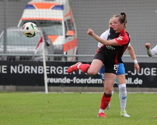 13 04 2025 Soccer Season 2024 2025 2 Women Soccer Bundesliga 21 Matchday 1 FC Nürnberg FCN Club Clubfrauen SC Sand Sportfoto Zink DaMa xdaxmax Jacqueline Baumgärtel 20, 1 FC Nürnberg FCN