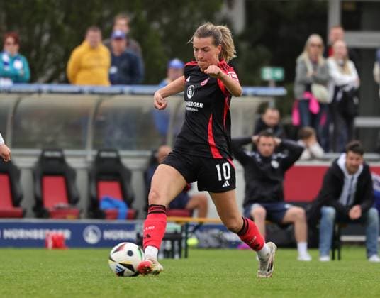 13 04 2025 Soccer Season 2024 2025 2 Women Soccer Bundesliga 21 Matchday 1 FC Nürnberg FCN Club Clubfrauen SC Sand Sportfoto Zink DaMa xdaxmax Medina Desic 10, 1 FC Nürnberg FCN