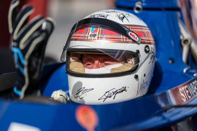 F1 - BAHRAIN GRAND PRIX 2025 Race Against Dementia Sir Jackie Stewart Lap 1973 Tyrrell 006 during the Formula 1 Gulf Bahrain Grand Prix 2025, 4th round of the 2025 FIA Formula One World Championship, WM, Weltmeisterschaft from April 11 to 13, 2025 on the Bahrain International Circuit, in Sakhir, Bahrain - SakhirBahrain  Copyright: xXavixBonillax