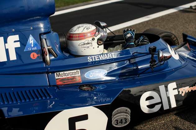 F1 - BAHRAIN GRAND PRIX 2025 Race Against Dementia Sir Jackie Stewart Lap 1973 Tyrrell 006 during the Formula 1 Gulf Bahrain Grand Prix 2025, 4th round of the 2025 FIA Formula One World Championship, WM, Weltmeisterschaft from April 11 to 13, 2025 on the Bahrain International Circuit, in Sakhir, Bahrain - SakhirBahrain  Copyright: xXavixBonillax