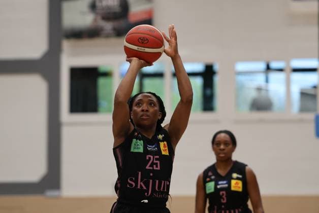 13 04 2025, Basketball, Women, Toyota Womens Basketball Bundesliga, Season 2024 2025, Playoff semi-final, Game 4, Saarlouis Royals Alba Berlin, Martha Burse Saarlouis Royals Saarlouis Stadtgartenhalle Saarland Germany EN Copyright: xSebastianxBachx