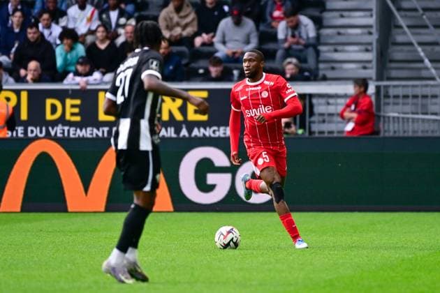 FOOTBALL : Angers vs Montpellier - Ligue 1 - 13 04 2025 Modibo SAGNAN ( 5 - Montpellier ) during the Ligue 1 match between Angers SCO and Montpellier HSC at Stade Raymond Kopa on April 13, 2025 in Angers, France. ( Photo by Dante Badano PsnewZ ) - AngersFrance  Copyright: xDantexBadanox