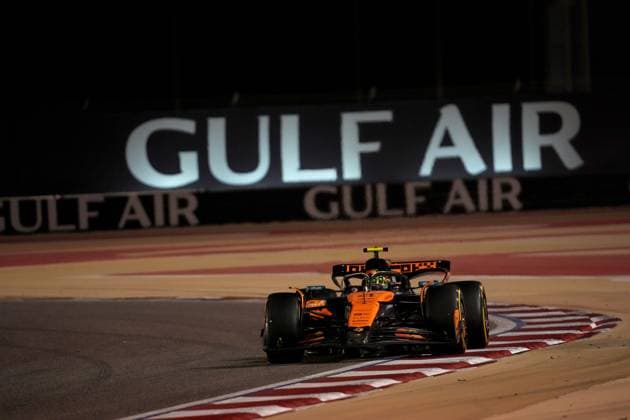 13 04 2025, Bahrain International Circuit, Sakhir, Formula 1 Gulf Air Bahrain Grand Prix 2025 ,in the picture Lando Norris GBR , McLaren F1 Team Photo by Hasan Bratic DeFodi Images