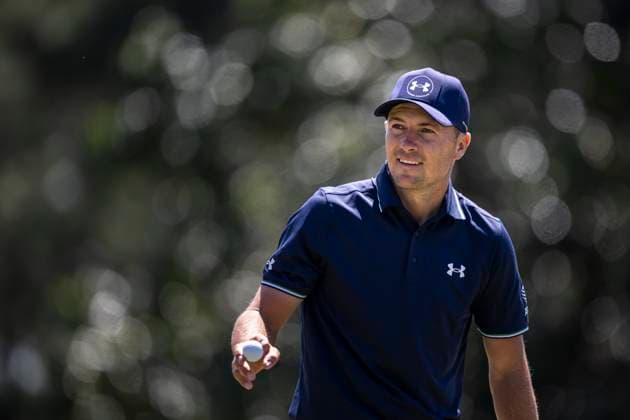 250413 Jordan Spieth of the United States during the final round of the 2025 Masters Golf Tournament on April 13, 2025 in Augusta Photo Petter Arvidson BILDBYRAN kod PA PA1010 bbeng golf masters the masters augusta us masters  Copyright: PETTERxARVIDSON BB250413PA004