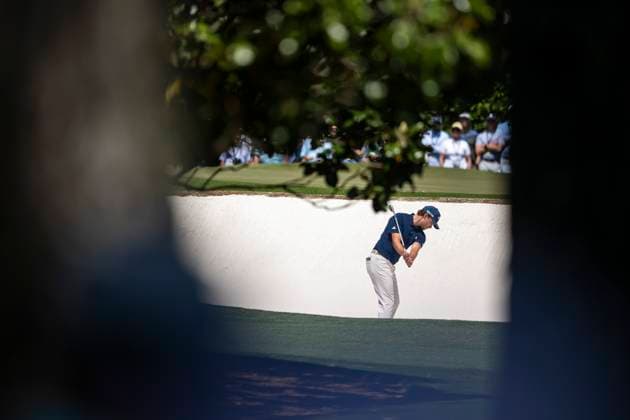 250413 Rasmus Hojgaard of Denmark during the final round of the 2025 Masters Golf Tournament on April 13, 2025 in Augusta Photo Petter Arvidson BILDBYRAN kod PA PA1010 bbeng golf masters the masters augusta us masters  Copyright: PETTERxARVIDSON BB250413PA005