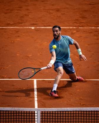 Damir Dzumhur of Bosnia and Herzegovina during his match against Cameron Norrie of Great Britain during their match of day two of the Barcelona Open Banc Sabadell at Real Club De Tenis Barcelona, Spain (Judit Cartiel SPP) Copyright: xJuditxCartiel SPPx spp-en-JuCa-JUCA1184