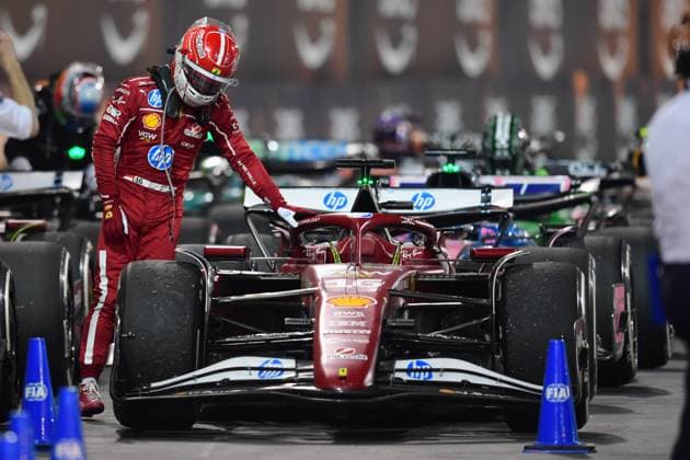 F1 Grand Prix of Bahrain Charles Leclerc of Scuderia Ferrari walks during the race of the Bahrain GP, the 4th round of the Formula 1 World Championship, WM, Weltmeisterschaft at the Bahrain International Circuit in Sakhir, Bahrain, on April 13, 2025. Sakhir Bahrain  Copyright: xAndreaxDiodatox originalFilename:diodato-f1bahrai250413_npmC5.jpg