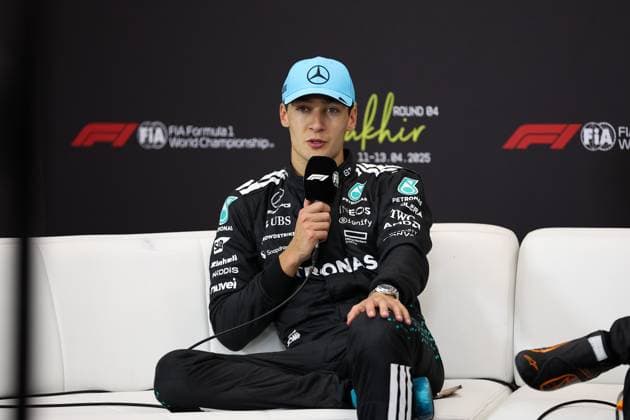 F1 - BAHRAIN GRAND PRIX 2025 RUSSELL George (gbr), Mercedes AMG F1 Team W16, portrait during the Formula 1 Gulf Bahrain Grand Prix 2025, 4th round of the 2025 FIA Formula One World Championship, WM, Weltmeisterschaft from April 11 to 13, 2025 on the Bahrain International Circuit, in Sakhir, Bahrain -  Copyright: xEricxAlonsox