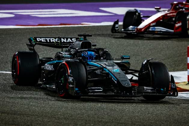 Manama, Bahrain FIA F1 GP of Bahrain, No 63 George Russel GBR , Mercedes AMG PETRONAS Formula One Team, Mercedes AMG F1 W16 E Performance Manama Bahrain