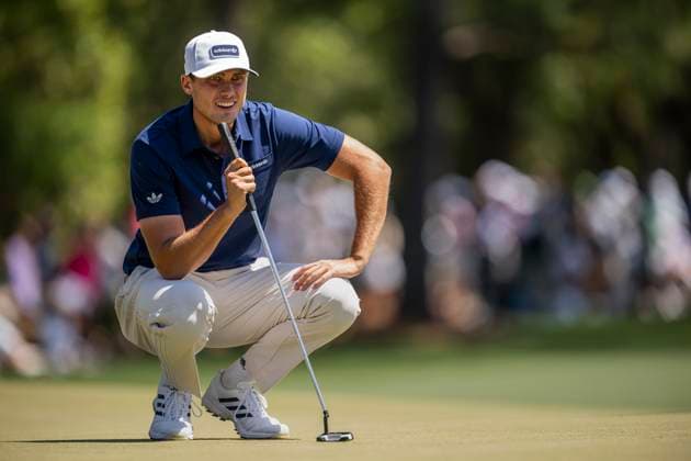 250413 Ludvig Aberg of Sweden during the final round of the 2025 Masters Golf Tournament on April 13, 2025 in Augusta Photo Petter Arvidson BILDBYRAN kod PA PA1010 bbeng golf masters the masters augusta us masters sverige  Copyright: PETTERxARVIDSON BB250413PA028
