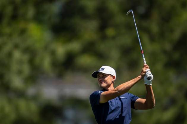 250413 Ludvig Aberg of Sweden during the final round of the 2025 Masters Golf Tournament on April 13, 2025 in Augusta Photo Petter Arvidson BILDBYRAN kod PA PA1010 bbeng golf masters the masters augusta us masters sverige  Copyright: PETTERxARVIDSON BB250413PA029