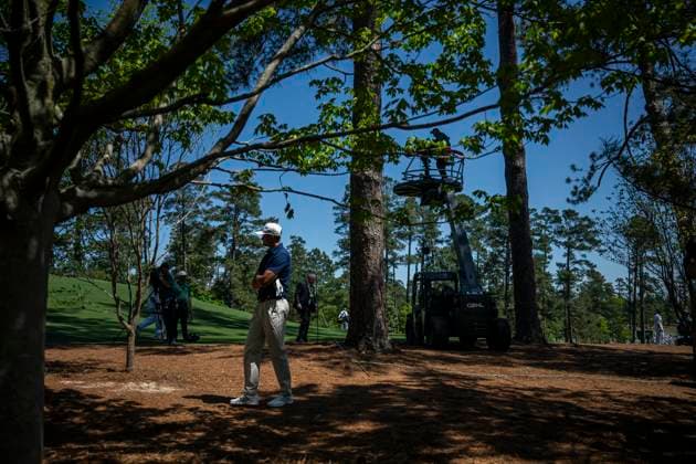 250413 Ludvig Aberg of Sweden during the final round of the 2025 Masters Golf Tournament on April 13, 2025 in Augusta Photo Petter Arvidson BILDBYRAN kod PA PA1010 bbeng golf masters the masters augusta us masters sverige  Copyright: PETTERxARVIDSON BB250413PA042
