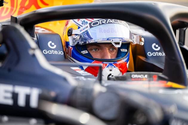 Max Verstappen Oracle Red Bull Racing, Netherlands, 01 in cockpit on grid, BAH, Formula 1 World Championship, Gulf Air Grand Prix of Bahrain, Bahrain International Circuit, Race, 2025 season, 13 04 2025 BAH, Formula 1 World Championship, Gulf Air Grand Prix of Bahrain, Bahrain International Circuit, Race, 2025 season, 13 04 2025 Sakhir Copyright: xEibner-Pressefoto Memmlerx EP_MMR