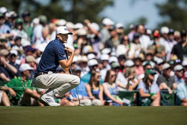 250413 Ludvig Aberg of Sweden during the final round of the 2025 Masters Golf Tournament on April 13, 2025 in Augusta Photo Petter Arvidson BILDBYRAN kod PA PA1010 bbeng golf masters the masters augusta us masters sverige  Copyright: PETTERxARVIDSON BB250413PA055