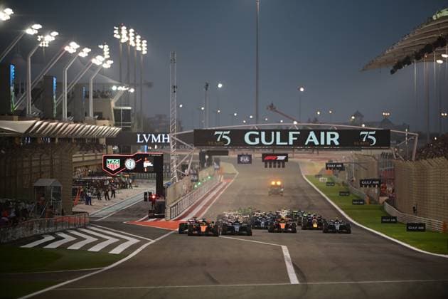 F1 Grand Prix of Bahrain The race of the Bahrain GP, the 4th round of the Formula 1 World Championship, WM, Weltmeisterschaft starts at the Bahrain International Circuit in Sakhir, Bahrain, on April 13, 2025. Sakhir Bahrain  Copyright: xAndreaxDiodatox originalFilename:diodato-f1bahrai250413_nps2I.jpg