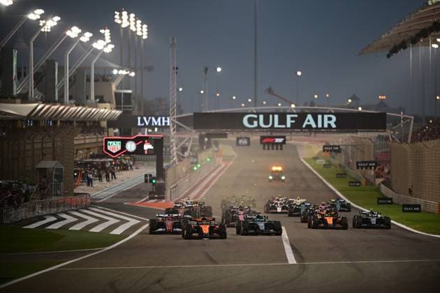 F1 Grand Prix of Bahrain The race of the Bahrain GP, the 4th round of the Formula 1 World Championship, WM, Weltmeisterschaft starts at the Bahrain International Circuit in Sakhir, Bahrain, on April 13, 2025. Sakhir Bahrain  Copyright: xAndreaxDiodatox originalFilename:diodato-f1bahrai250413_npUEc.jpg