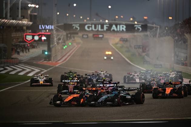 F1 Grand Prix of Bahrain The race of the Bahrain GP, the 4th round of the Formula 1 World Championship, WM, Weltmeisterschaft starts at the Bahrain International Circuit in Sakhir, Bahrain, on April 13, 2025. Sakhir Bahrain  Copyright: xAndreaxDiodatox originalFilename:diodato-f1bahrai250413_npY7k.jpg