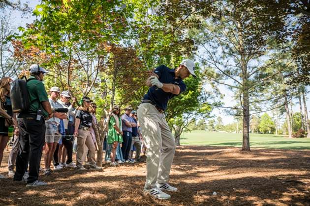 250413 Ludvig Aberg of Sweden during the final round of the 2025 Masters Golf Tournament on April 13, 2025 in Augusta Photo Petter Arvidson BILDBYRAN kod PA PA1010 bbeng golf masters the masters augusta us masters  Copyright: PETTERxARVIDSON BB250413PA067