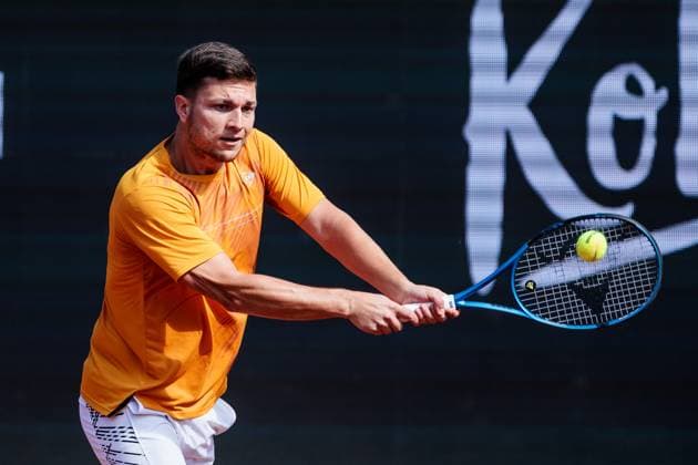 BMW Open Munich ATP 500 14 04 2025 Miomir Kecmanovic Serbia in match against Marcos Giron USA BMW Open by Bitpanda Munich ATP 500 Day 3, Munich, MTTC Iphitos on 14 04 2025 Copyright: xBEAUTIFULxSPORTS Wunderlx