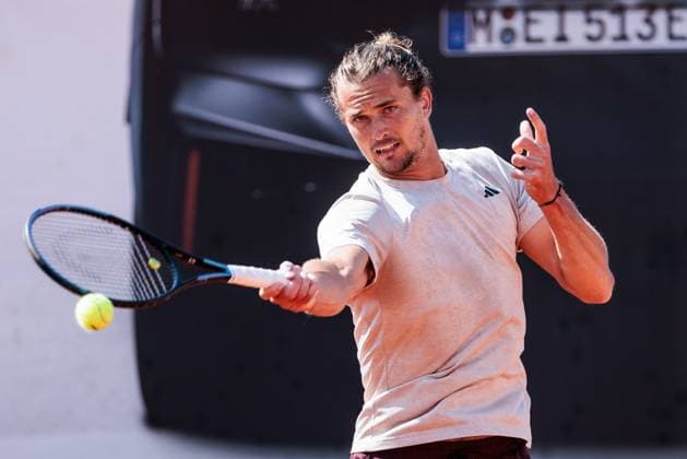 Tennis, ATP tournament in Munich, Alexander Zverev training