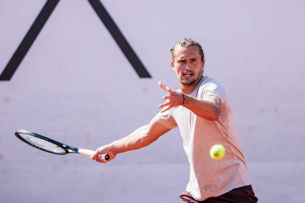 BMW Open Munich ATP 500 14 04 2025 Alexander Zverev Germany trains, Training BMW Open by Bitpanda Munich ATP 500 Day 3, Munich, MTTC Iphitos on 14 04 2025 Copyright: xBEAUTIFULxSPORTS Wunderlx