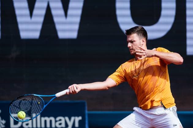 BMW Open Munich ATP 500 14 04 2025 Miomir Kecmanovic Serbia in match against Marcos Giron USA BMW Open by Bitpanda Munich ATP 500 Day 3, Munich, MTTC Iphitos on 14 04 2025 Copyright: xBEAUTIFULxSPORTS Wunderlx