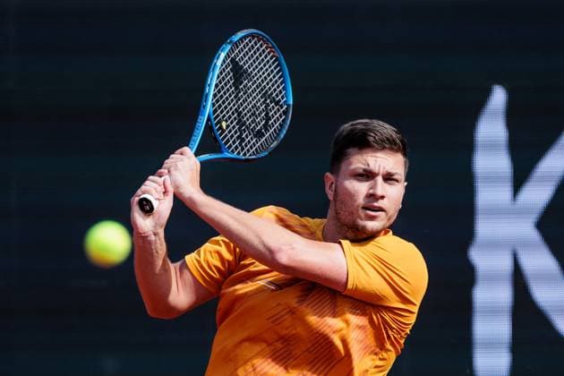 BMW Open Munich ATP 500 14 04 2025 Miomir Kecmanovic Serbia in match against Marcos Giron USA BMW Open by Bitpanda Munich ATP 500 Day 3, Munich, MTTC Iphitos on 14 04 2025 Copyright: xBEAUTIFULxSPORTS Wunderlx