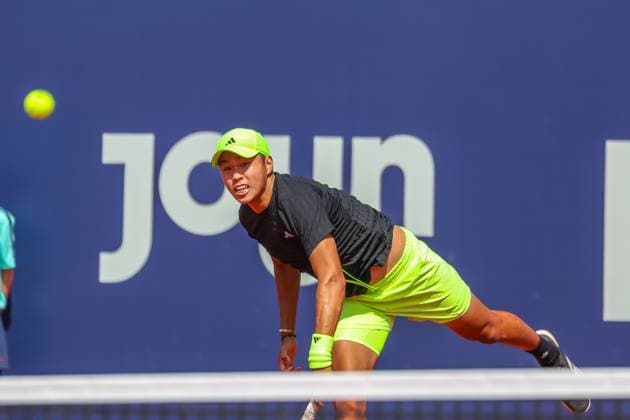 Learner Tien USA , GER, BMW Open by Bitpanda, Tallon Griekspoor Netherlands vs Learner Tien USA , Tennis, ATP 500, Men, 14 04 2025, GER, BMW Open by Bitpanda, Tallon Griekspoor Netherlands vs Learner Tien USA , Tennis, ATP 500, Men, 14 04 2025 Munich Copyright: xEibner-Pressefoto JennixMaulx EP_JML