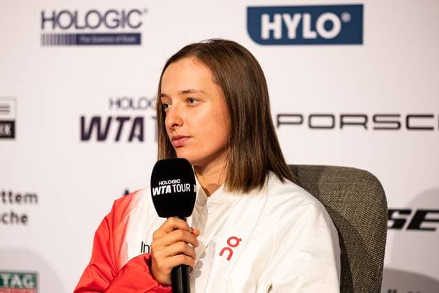 Tennis, WTA tournament in Stuttgart, Press conference
