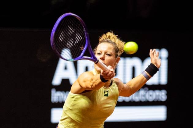Tennis, WTA tournament in Stuttgart, Laura Siegemund training